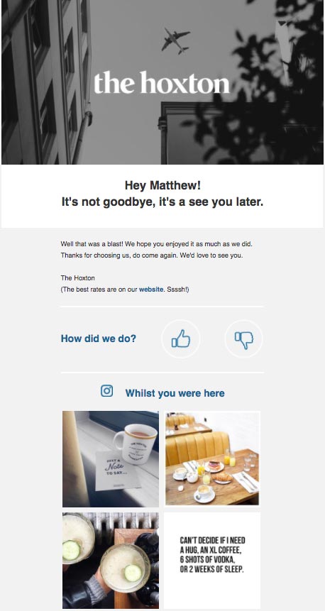 The-Hoxton-Post-Departure-Email